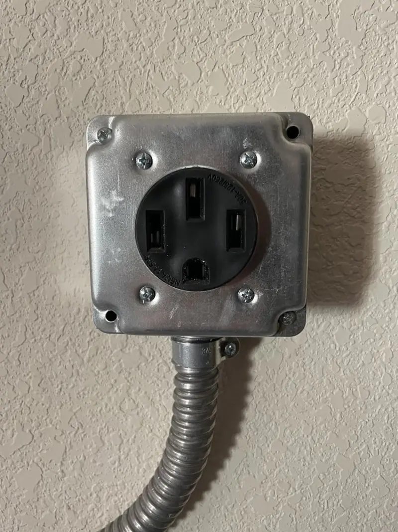 NEMA 14-50 outlet installed for Electrical Panel Upgrade in East Rancho Dominguez